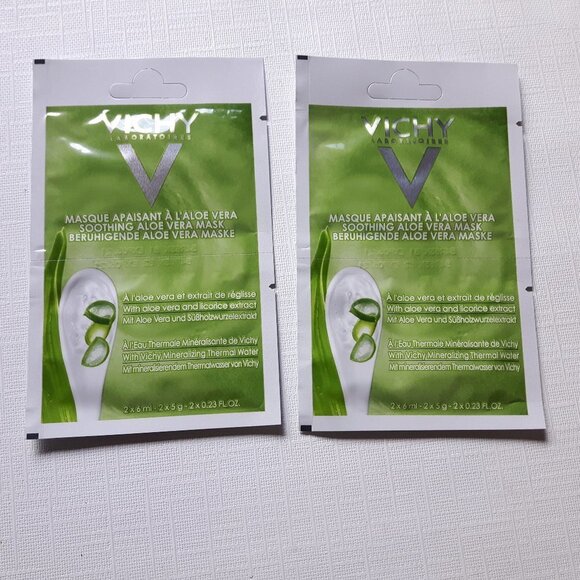 VICHY Face Masks Soothing Aloe Vera NIP 4 - Picture 1 of 2